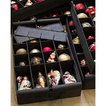 Balsam Hill 120-Piece Deluxe Rolling Ornament Storage Chest