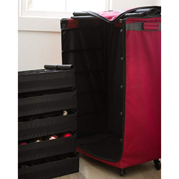 Balsam Hill 120-Piece Deluxe Rolling Ornament Storage Chest