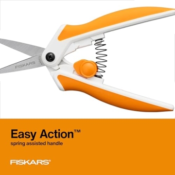 Fiskars Micro-Tip Spring Assisted Scissors for Precision Cutting