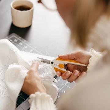 Fiskars Micro-Tip Spring Assisted Scissors for Precision Cutting