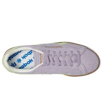 Reebok Women's Club C Grounds UK Sneaker, Dusk Purple/Astro Lime/Gum, 8