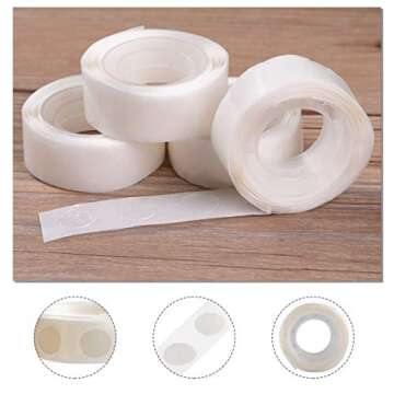 gegemaoyi 1000pcs Glue Point Clear Balloon Glue Removable Adhesive Dots Double Sided Dots of Glue Tape for Balloons Craft Glue Points Dots Sticky Dots or Wedding Decoration