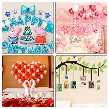 gegemaoyi 1000pcs Glue Point Clear Balloon Glue Removable Adhesive Dots Double Sided Dots of Glue Tape for Balloons Craft Glue Points Dots Sticky Dots or Wedding Decoration