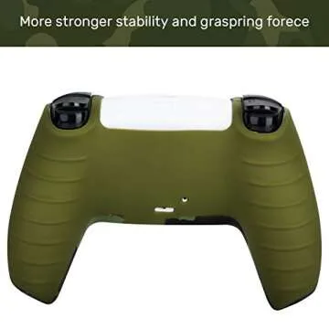 Silicone Gel PS5 Controller Cover with 8 Thumb Grip Caps