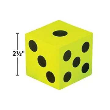 Teacher Created Resources (20810) Colorful Jumbo Dice 4-Pack
