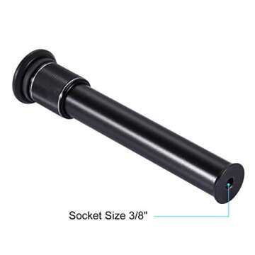 PULUZ Metal Handheld Adjustable 3/8" Size Tripod Mount Monopod Extension Rod for DSLR & SLR Cameras