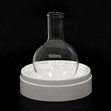 ULAB Boiling Flask of Round Bottom Set, 2pcs of Vol.250ml, Borosilicate 3.3 Glass Material, UBF1004