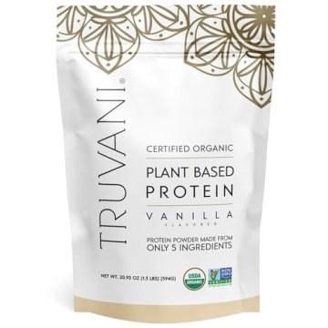 Truvani Vegan Pea Protein Powder 20g Organic Protein