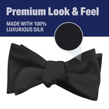 John William Silk Self-Tie Bow Tie - Elegant & Classic