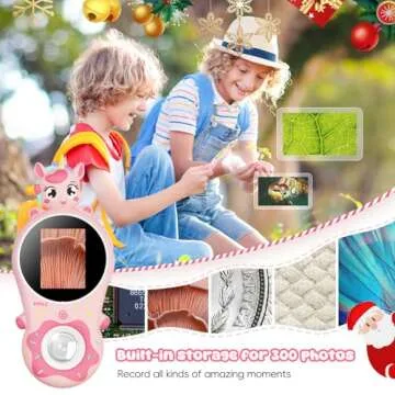 Kids Microscope,Ashfly 200X Magnifier for Kids,Mini Pocket Portable Digital Microscope for Education...