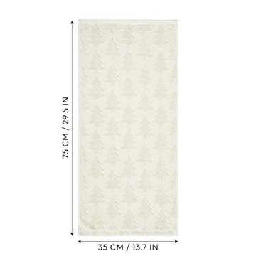 Artoid Mode 3D Xmas Tree Jacquard Hand Towels - 2 Pcs