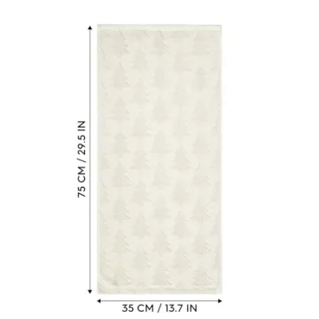 Artoid Mode 3D Xmas Tree Jacquard Hand Towels - 2 Pcs
