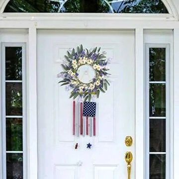 VioletEverGarden Spring 20 Inch Wreath for All Seasons