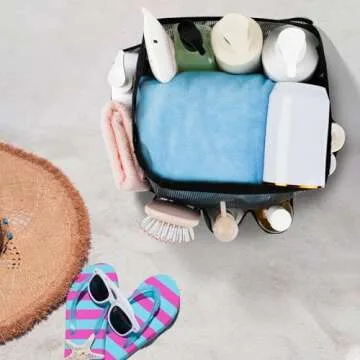 Attmu Mesh Shower Caddy Portable for College Dorm Room Essentials with 8 Pockets, Hanging Shower Caddy Dorm Basket, Quick Dry Shower Bag for Bathroom