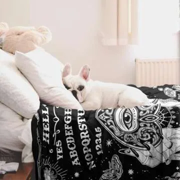 Gothic Ouija Board Throw Blanket for Unique Gifts