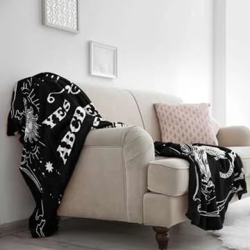 Gothic Ouija Board Throw Blanket for Unique Gifts