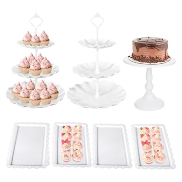 Elegant 7 Piece Cake Stand Set for Any Occasion