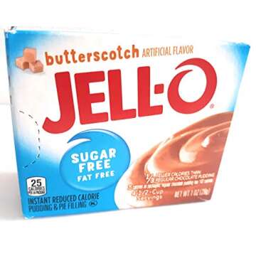 Jell-O Butterscotch Instant Pudding Sugar Free (Pack of 4) – Deliciously Guilt-Free Dessert