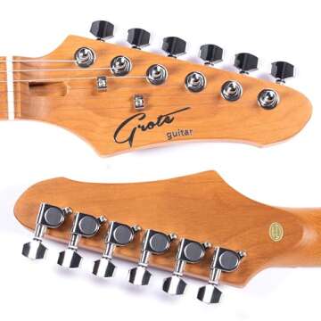 Grote Electric Solid Body Guitar Modern-GST Beginners Coma Red