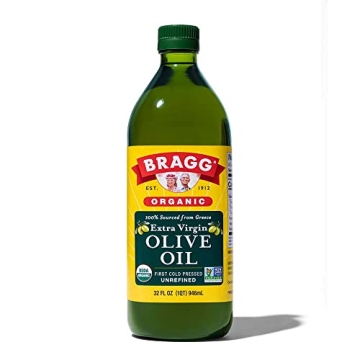 Bragg Organic Extra Virgin Olive Oil – Cold Pressed Greek EVOO – Versatile 32 oz