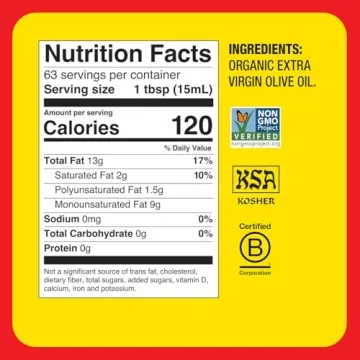 Bragg Organic Extra Virgin Olive Oil - Gourmet EVOO 32 oz