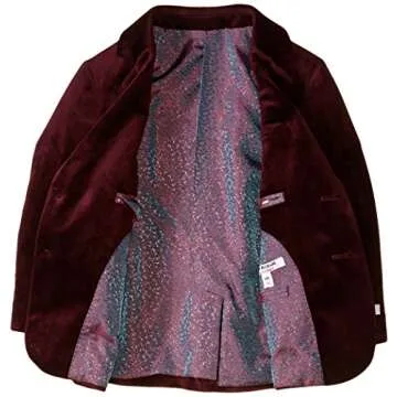 Isaac Mizrahi Little Boys' Single-Breasted Velvet Blazer