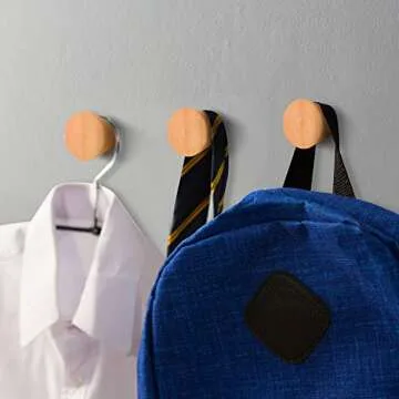 Stylish Durable Wooden Coat Hooks for Home Decor