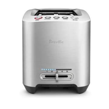 Breville Smart Toaster, 14.9 x 7.7 x 7.5 inches, Stainless Steel
