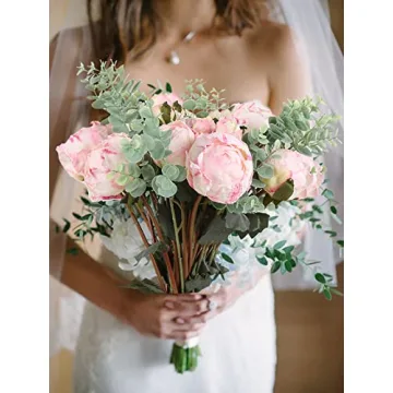ICBOX Pink Peonies Artificial Flowers for Stunning Decor