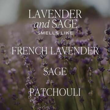Lavender and Sage Soy Candle for Relaxation and Gifting