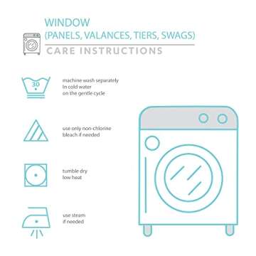 Lush Decor Coastal Chic Scallop Edge Window Curtain Panel Pair, 52" W x 84" L, Blue & White