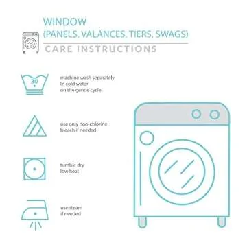 Lush Decor Coastal Chic Scallop Edge Window Curtain Panel Pair, 52" W x 84" L, Blue & White