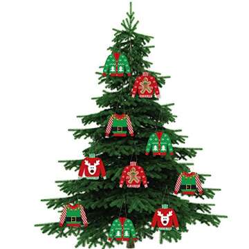 Big Dot of Happiness Ugly Sweater Hanging Decor Party Set