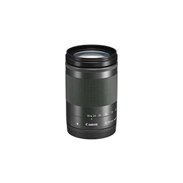Canon Cameras US EF-M 18-150IS STM Lens 18-150mm f/3.5-6.3 II Fixed Zoom Camera Lens, Black