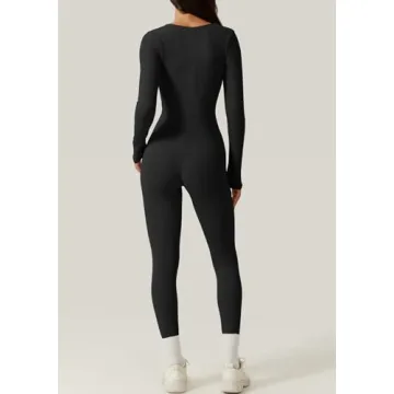 Elegant QINSEN Women's Long Sleeve Jumpsuit for All Seasons