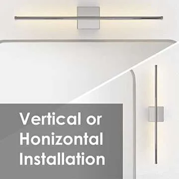 KARTOOSH Dimmable LED Wall Sconces Set - 350° Rotate