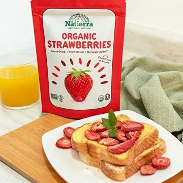 NATiERRA Organic Freeze-Dried Strawberries - Healthy Snack