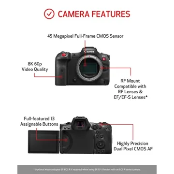 Canon EOS R5 C - Powerful 45MP Camera with 8K Video