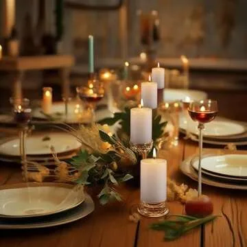 Housecret 50 Pack White Votive Candles for Any Occasion