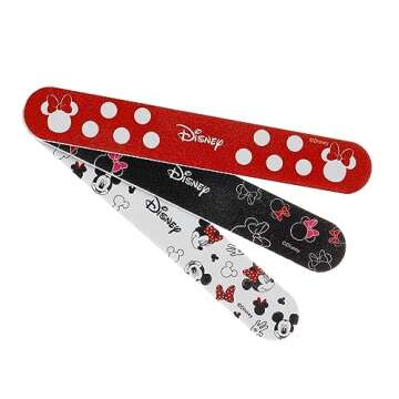 Tweezerman Disney's Mickey Mouse & Minnie Mouse Ear-esistible Nail Files (Pack of 3)