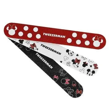 Tweezerman Disney's Mickey Mouse & Minnie Mouse Ear-esistible Nail Files (Pack of 3)