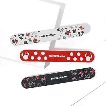 Tweezerman Disney's Mickey Mouse & Minnie Mouse Ear-esistible Nail Files (Pack of 3)