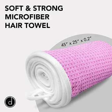 Quick Dry Microfiber Hair Towel for Women 45x25 Inch
