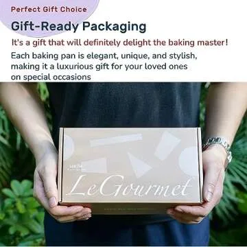 LeGourmet Nonstick Bread Loaf Pan 9 X 5 Inch, Ceramic Coating, Non-Toxic, Rust Resistant Aluminized Steel, Perfect 1 lb Baking Dish for Meatloaf, Pound Cake & Brownie (Butter)