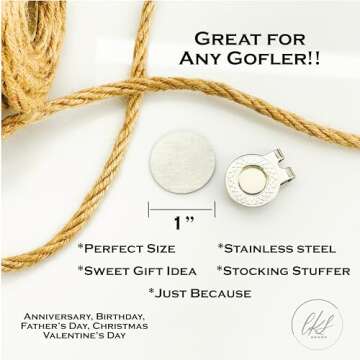 Best Papa By Par Golf Ball Marker Gift - Perfect for Golf Lovers
