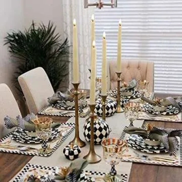 10Pack Flameless Taper Candles, Ivory WAX Coverd, 11-Inch, LED Battery Flickering Candle with 2 Remote Controls, Timer, for Candle Holders and Candlesticks, for Wedding, Christmas, Patry, Hotel