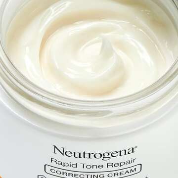 Neutrogena Retinol + Vitamin C Correcting Cream, Rapid Tone Repair Face & Neck Cream with Hyaluronic Acid for Dark Spots, Fine Lines & Wrinkles, 1.7 oz