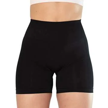 AUROLA Intensify V2.0 Women's Workout Shorts Athletic Running Shorts, Seamless High Waist Sport Gym Yoga Shorts 3.6 Black