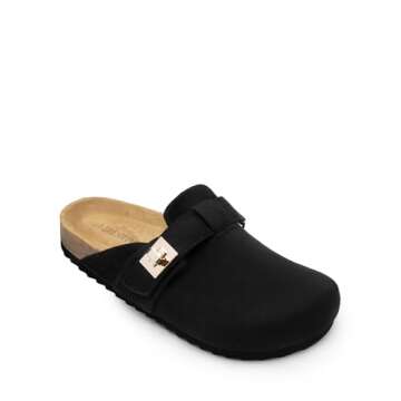 DREAM PAIRS Stylish Women's Clogs with Cork Footbed