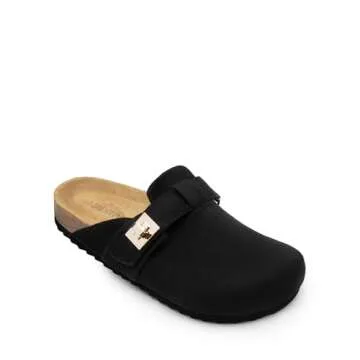 DREAM PAIRS Stylish Women's Clogs with Cork Footbed